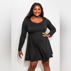 Black long sleeve dress, White Birch, Size Small, NWT